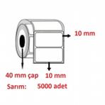 Özsaraç Etiket 10x10cm Eko Termal Kuşe 1 Adet 5000 Sarım Barkod Etiketi
