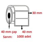 Özsaraç Etiket 30X40 Eco Termal Etiket ( 1000 Li ) 5 RULO 5000 ADET