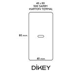 Özsaraç Etiket 40X80 Kuşe Barkod Etiketi 500 Li Sarım