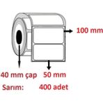 Özsaraç Etiket Eko Termal 50 x 100 cm Kuşe Etiket 400 Sarım