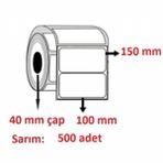 Özsaraç Etiket Eko Termal 500 Sarım 150x100 mm Barkod Etiketi