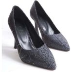 Özse Shoes Tamara Yılan Desenli Topuklu Ayakkabı - Siyah