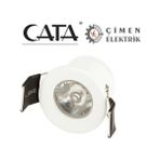 Özssay Cata Ct 5270 1.5 W Yıldız LED Spot Beyaz Kasa 3200K Gün Işığı