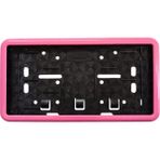 Özssay Çerçeveli Dikdörtgen Plakalık Plaka Altlığı Pembe 32X17 cm - Belirtilmemiş
