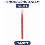 Özssay Pensan Büro 2270 Kırmızı Tükenmez Kalem 1.0 mm Medium Yerli Üretim 1 Adet - Renkli - Belirtilmemiş
