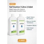 Özssay Saf Aseton 1 Litre 2 Adet Güçlü Yağ ve Kir Çözücü Çok Amaçlı Temizlik Sıvısı - Renkli