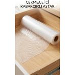 Özssay Şeffaf Kaydırmaz Dolap Içi Raflık Koruyucu Çekmece Örtüsü 45X300 cm Pvc Eva