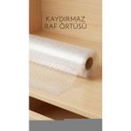 Özssay Şeffaf Pvc Kaydırmaz Raflık Dolap Içi Çekmece Örtüsü 45X300 cm Koruyucu