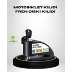 Özssay Titreşim Sensörlü Alarmlı Motosiklet Disk Kilidi 14MM Çelik Çift Kilitleme