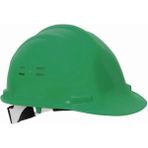 Öztekinler Yeşil Baret - Hava Delikli - Enseden Ayarlı Vidalı Güvenlik Bareti - Beyaz