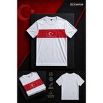 Özten WC 2026 Türkiye Forması Beyaz Kısa Kollu Futbol Forması Unisex Maç ve Antrenman Forması