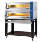 Öztiryakiler 10570 Elektrikli 2 Katlı Pizza Lahmacun Fırını Tezgahlı 12 Pizza Kapasiteli 8890.10570.DE