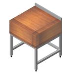 Öztiryakiler 70x70 cm Ahşap Tablalı Et Kütüğü
