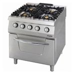 Öztiryakiler 7865.N1.80908.10PE Osogef 8090 P Elektrikli Kuzine, 4 Gözlü Ocak, Elektrikli Fırın, 80x90x85 Cm