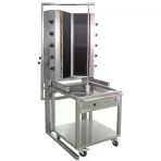 Öztiryakiler 8859.GUD55.CVA Gazlı Döner Ocağı, Arabalı, 10 Radyanlı, Camlı, 55 Gud Cva