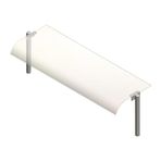 Öztiryakiler Bombe Camlı 190x30 cm Servis Rafı