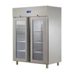 Öztiryakiler Monoblok Çift Cam Kapılı, Dik Tip Buzdolabı, Gn 1200 NMV Model, 304 Kalite