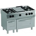 Öztiryakiler OSOGF 12070 LS 700 Seri 120x70x85 cm Gazlı Fırınlı Kuzine 6 Gözlü Gazlı Ocak