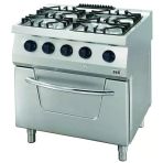Öztiryakiler OSOGF 8070 LS 700 Seri Gazlı Fırınlı Kuzine 4 Gözlü Gazlı Ocak