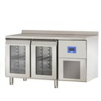 Öztiryakiler TAG 270 NMV Çift Cam Kapılı Tezgah Tip Buzdolabı 131X70x85 79E3.27NMV.01