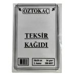 Öztokaç Teksir Kağıdı 20 X 28 Cm 3. Hamur 54 Gr 200'Lü Paket
