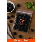 Öztürk ambalaj 100'lü Buzdolabı Kilitli Torba Poşet Dondurucu İkramlık Çerez Davet Kına Hediyelik Poşeti 13x16 cm