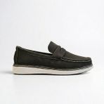 Öztürk Bağcıksız Fiyonk Bant Model Erkek Loafer Ayakkabı MK-100 - Siyah - Beyaz