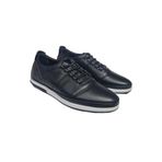 Öztürk Erkek Hakiki Deri Lastikli Bağcıklı Günlük Rahat Casual Ayakkabı Marka-200, 42