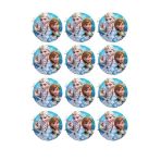 Öztürkler Elsa Anna Olaf Frozen Yenilebilir Kurabiye Resim Baskısı