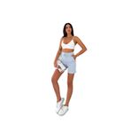 Ozy Fashion Su Yolu Çizgili Yazlık Mavi Şort Mavi M