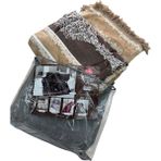 Özyün %100 organik Pamuk ,Battalboy Battaniye Yatak Örtüsü 200 x 220 cm Mükemmel Renk Uyumu Mükemmel Yumuşaklık - Bej - Kahve