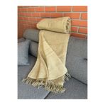 Özyün çift kişilik %100 yün battaniye&wool yatak örtüsü