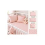 Ozz Baby %100 Pamuk Ranforce Park Yatak Anne Yanı Lastikli Bebek Çarşafı (70X120X15)(60X110X20) Yastık kılıfı (35x45) fırfırlı kırlent (35x35)
