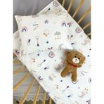Ozz Baby Flanel (pazen)Nevresim Takımı Desenli, Fermuarlı, %100 flanel Pamuk , 100X150 Bebek Nevresim Takımı - 100 x 150 cm - Beyaz