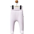 Ozz Baby Yeni Doğan 0-3 3-6 Ay Arası Patikli Beli Konforlu Patikli Pantalon - Lila - 0 - 3 Ay