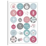 OzzConcept 24 Sayı Advent Calender Stickerı **sadece numara etiketidir**