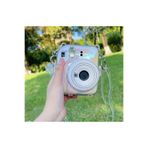 OzzConcept Pearl Pink Fujifilm Instax Mini 12 Makine Uyumlu Şeffaf Koruyucu Kılıf