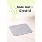 Ozzen Gri Kötü Koku Böcek Önleyici Silikon Mat Banyo Mutfak Lavabo Balkon Gider Tıpası Kapağı - GT-151-GRİ