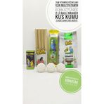 ozzipetshop Muhabbet Kuşu Bakım Seti - Vitamin, Kumlu Tünek, Gaga Taşı, Kraker Ve Kuş Kumu