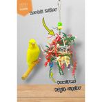 ozzipetshop Muhabbet Kuşu Forpus - Cennet Papağanı Kemirme Oyuncagi -süpriz Hediyeli