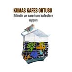 ozzipetshop Muhabbet Kuşu Kumaş Kafes Tülü Tozları Kafes İçine Hapseder