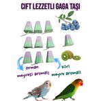 ozzipetshop Orman Meyveli Gaga Taşı 10 Adet - Muhabbet Kuşu, Cennet Ve Sultan Papağanı Için Mineral Destekli