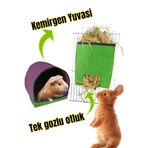 ozzipetshop Tavşan Evi Ve Kafes Otluk Torbası Tavşan Yuvası Ve Yonca Otluğu
