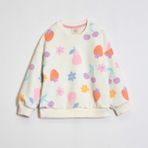 Ozzy Kids Kız Çocuk Meyve Desenli Sweatshirt - Renkli - 3 Yaş