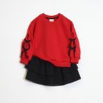 Ozzy Kids Kız Çocuk Sweatshirt & Etek Takım - Kırmızı - 8 Yaş