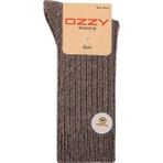 Ozzy Socks 1 Çift Kışlık Gri Erkek Lambswool Yünlü Uyku Çorabı Soft Touch - Açık Kahverengi - 40 - 44