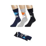 Ozzy Socks 3 Çift Dikişsiz Erkek Penye Pamuklu 4 Mevsim Çorap Lacivert