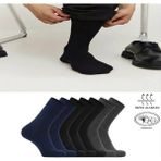 Ozzy Socks 3 Çift Siyah Lacivert Füme Viskon Dikişsiz Rahat Nefes Alabilir Erkek Soket Çorap Seti - 40 - 44 - Çok Renkli