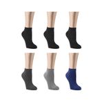 Ozzy Socks 6 Çift Bambu Erkek Dikişsiz Patik Çorap Seti - Dayanıklı Yapısı ve Doğal Konfor Koyu Renk Seçenekleriyle