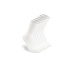 OZZY SOCKS 6 Çift Logosuz Dikişsiz Pamuklu Tenis Unisex Soket Çorap (Beyaz, 40-44)